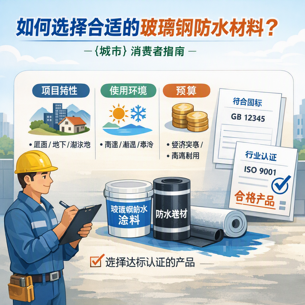 如何判定玻璃钢防水材料的合格标准？ 昆明 消费者指南