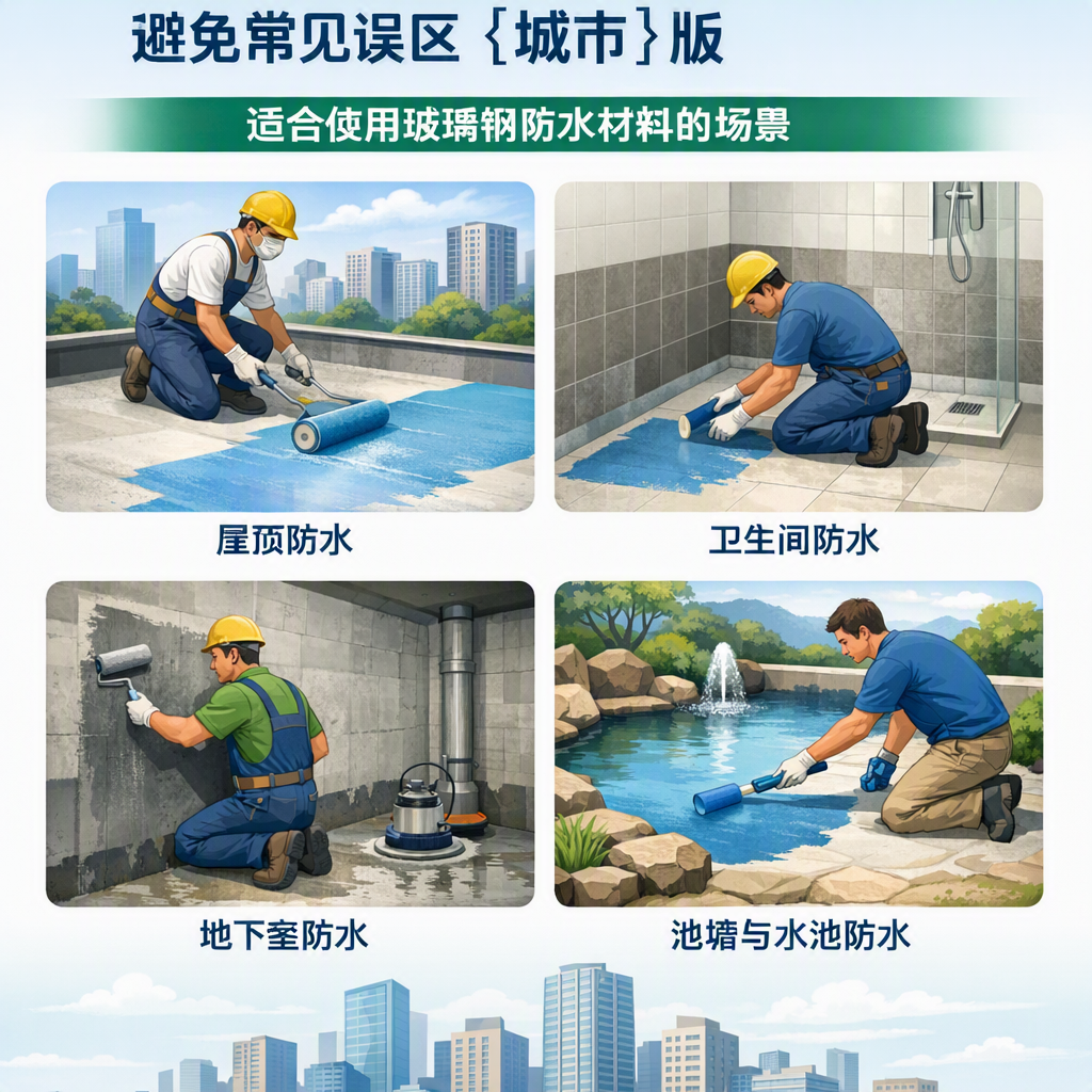 玻璃钢防水材料施工注意事项,避免常见误区 昆明 版