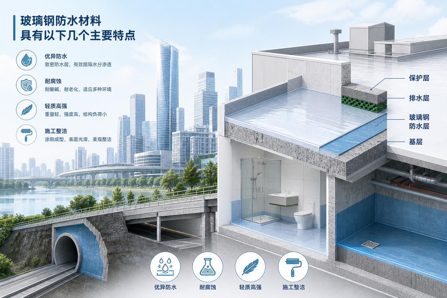 2023年玻璃钢防水材料市场趋势分析,关注 昆明 发展